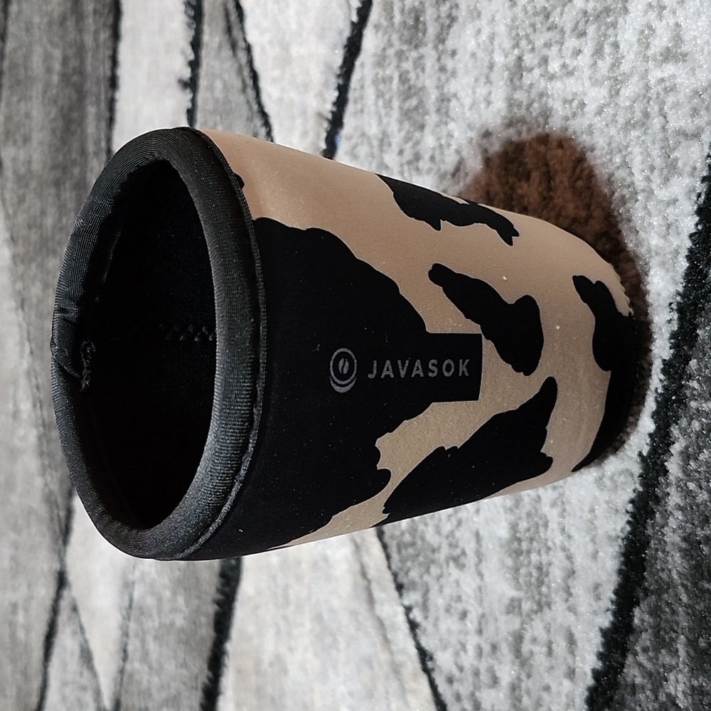 JAVASOK COW PRINT MEDIUM SOK-IT COLD CUP SLEEVE